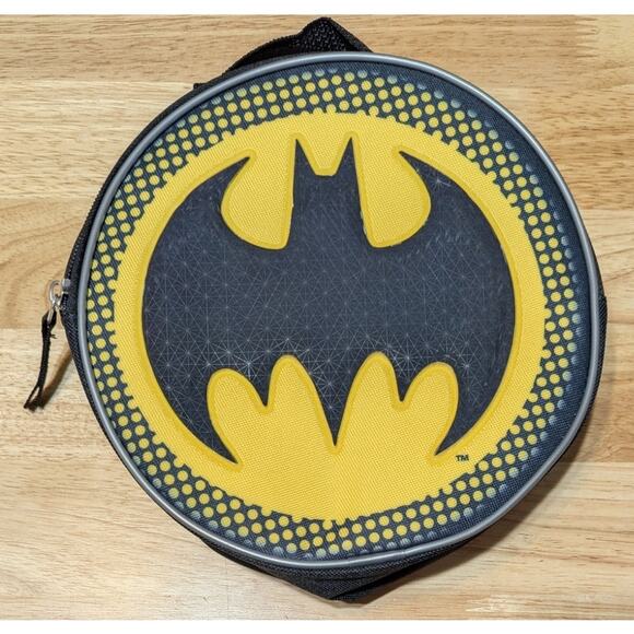 DC Comic Book Batman Lunch Box Black & Yellow Insulated Durable School Lunch Bag - Picture 2 of 9
